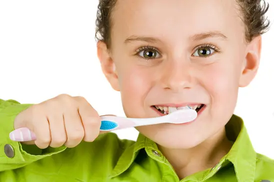 Teach children how to brush teeth